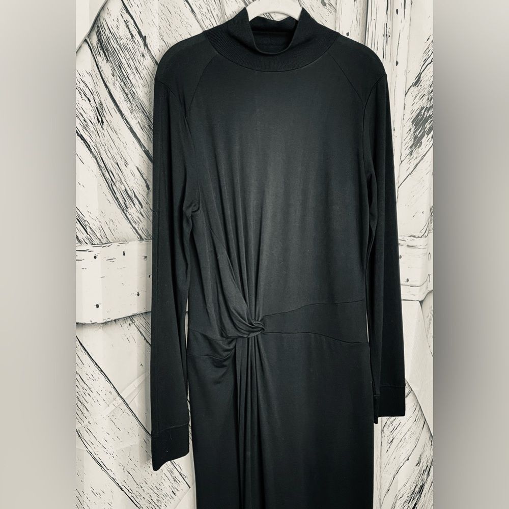 Rag & Bone Shaw Black Turtleneck Long Sleeve Drap… - image 5